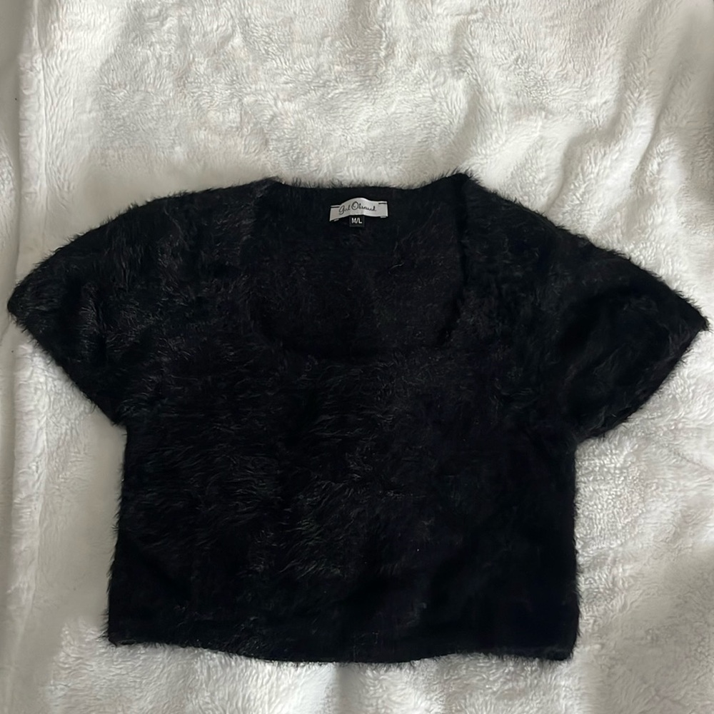 Boutique Furry Crop Top